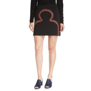 NWT Opening Ceremony embroidered beaded runway mini skirt